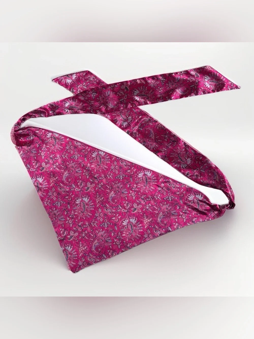 Vintage Luxury 100% Pure Silk Floral Hair Bandana Scarf